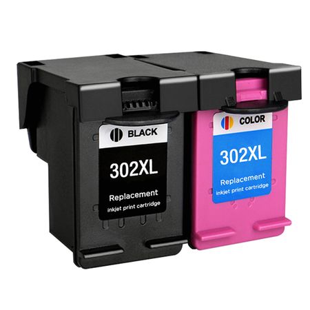 2 Pack HP 302 XL High Yield Remanufactured Ink Cartridges